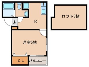 コンフォートベネフィス箱崎４の物件間取画像